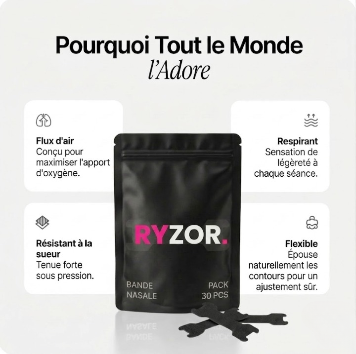 Ryzor Airflow™ – Bandelettes Nasales